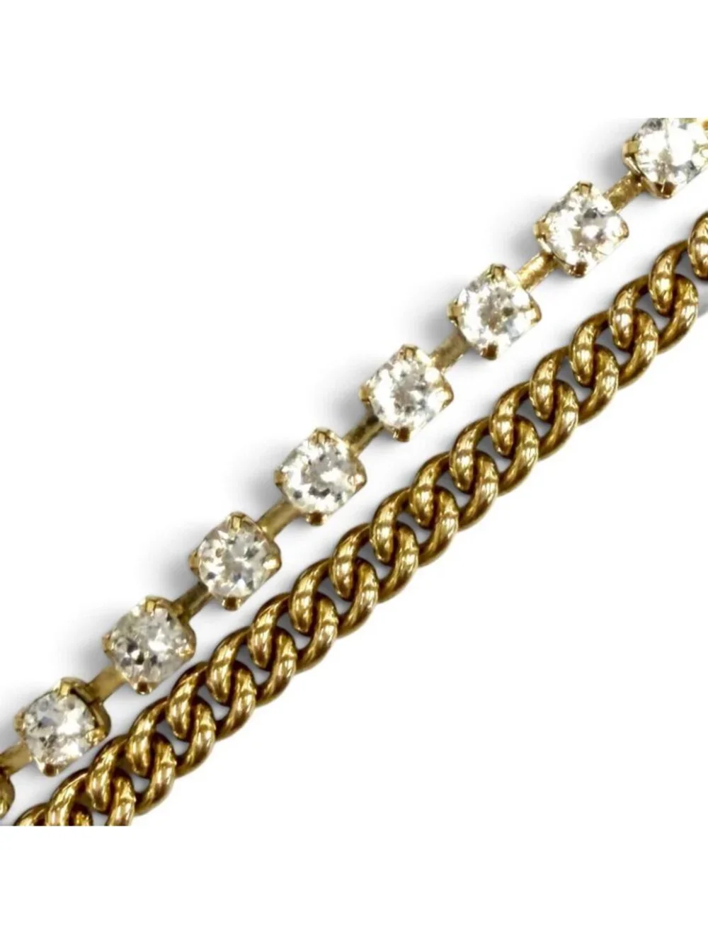 Chanel CC Logo Eco Pearl Stone Crush Chain Necklace Gold Pink White